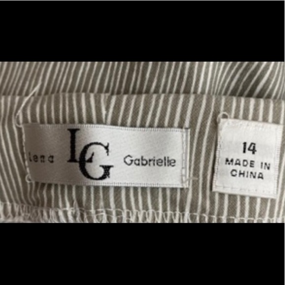 Lena Gabrielle Striped Cropped Pants - Picture 3 of 5